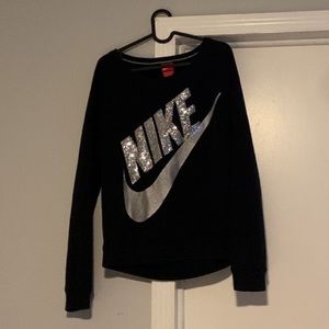 ❤️❤️ Nike Sequin Logo Long Sleeve Sweatshirt
